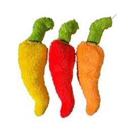 Cycle Dog Duraplush Chili Pepper Dog Toy Assorted Small