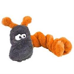 Cycle Dog Duraplush Caterpillar Dog Toy Orange Medium