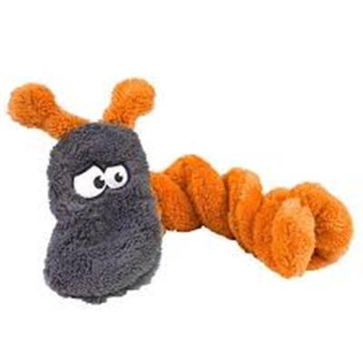 Cycle Dog Duraplush Caterpillar Dog Toy Orange Medium