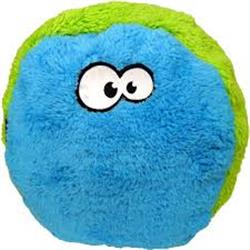 Cycle Dog Duraplush Fuzzball Dog Toy Blue/Green Medium