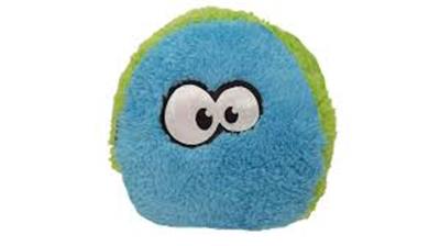 Cycle Dog Duraplush Fuzzball Dog Toy Blue/Green Small