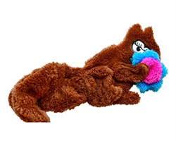 Cycle Dog Duraplush Sitting Squirrel Dog Toy Brown Small