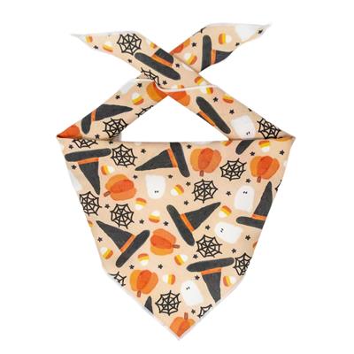 Halloween Bandana | Fall Dog Bandana | Ghost, Pumpkins