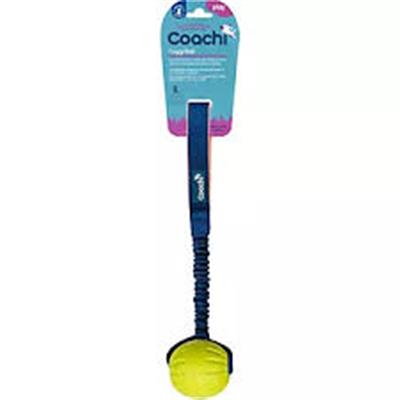 Coachi Tuggi Elastic Ball Super Tough Tug Toy Coral/Navy Large
