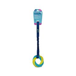 Coachi Tuggi Elastic Helix Super Tough Tug Toy Lime/Navy Large