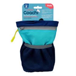 Coachi Pro Train & Treat Bag With Magnetic Closure Blue/Navy Jumbo Large