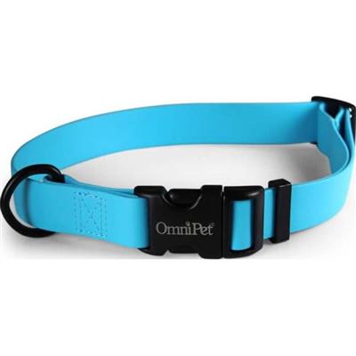 Omni Pet Carnival Biothane Dog Collar Light Blue 3/4 x 14 x 20in.