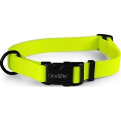 Omni Pet Carnival Biothane Dog Collar Neon Yellow 3/4 x 14 x 20in.