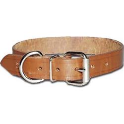 Omni Pet Omnipet Regular Bully Leather Collar Brown  1 x 27in.