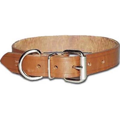 Omni Pet Omnipet Regular Bully Leather Collar Brown  1 x 27in.