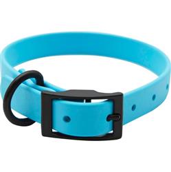 Omni Pet Zeta Biothane Dog Collar with Blk Hardware Light Blue  3/4 x 16in.