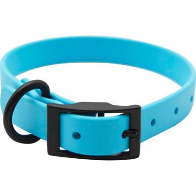Omni Pet Zeta Biothane Dog Collar with Blk Hardware Light Blue  3/4 x 16in.
