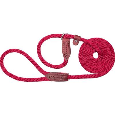Omni Pet British Slip Loop Rope Leads For Dogs Red 6ft.