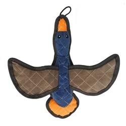 12" Goose  Squeak & Crinkle Toy, Navy/Orange/Gray