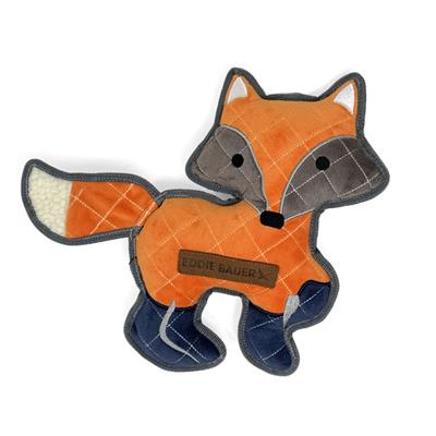 11" Fox Squeak & Crinkle Toy, Navy/Orange/Gray