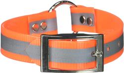Omni Pet Sunglo Reflective Dog Collar Orange 1 x 19in.