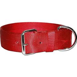Omni Pet Bravo 2 Ply Nylon Dog Collar Red 2 x 25in.