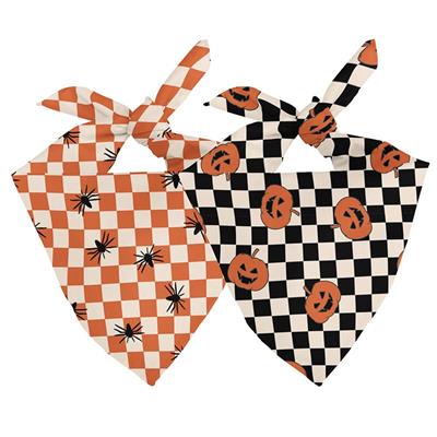 Halloween Plaid Dog Bandana