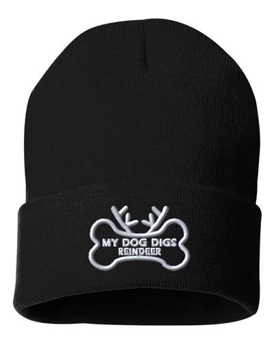 MY DOG DIGS REINDEER Beanies