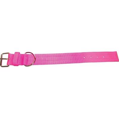Omni Pet Bravo 2 Ply Nylon Dog Collar Neon Pink 2 x 27 in.