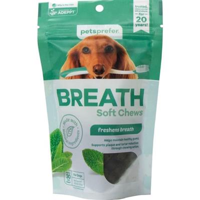 Pets Prefer Breath Soft Chews for Dogs 30 count