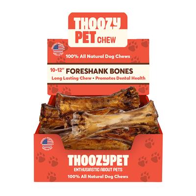 ThoozyPet USA-Sourced Foreshank Bone Dog Chews 10-12" 12ct