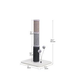 PetPals Urbane Cat Scratcher Grey/Tan/Black 24.5 in