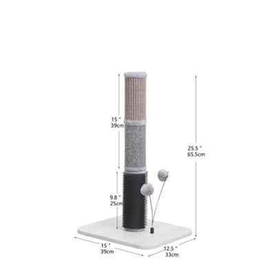 PetPals Urbane Cat Scratcher Grey/Tan/Black 24.5 in