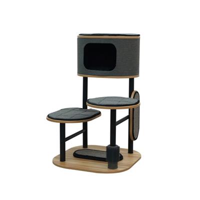 PetPals Starbz Industrial Style Cat Tree Charcoal 37 in