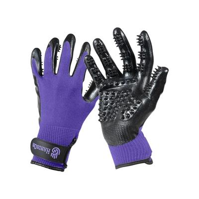 Small Purple Monochromatic Deshedding Gloves by HandsOn Gloves