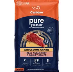 CANIDAE PURE Goodness w/Wholesome Grains Dry Dog Food Beef & Barley 22lb