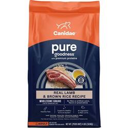 CANIDAE PURE Goodness w/Wholesome Grains Dry Dog Food Lamb & Brown Rice 4lb