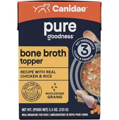 CANIDAE PURE goodness Bone Broth Topper Real Chicken & Rice 5.5oz