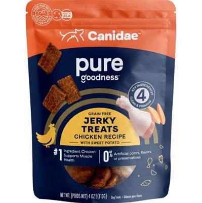 Pure Goodness Jerky Treats Chicken/Sweet Potato 4oz.