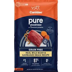 CANIDAE PURE Goodness Grain-Free LID Dry Dog Food Wild Boar & Garbanzo Bean 22lb