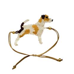 Beaded Dog Bracelet- Jack Russell Dog