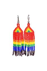 Beaded Earrings - Rainbow