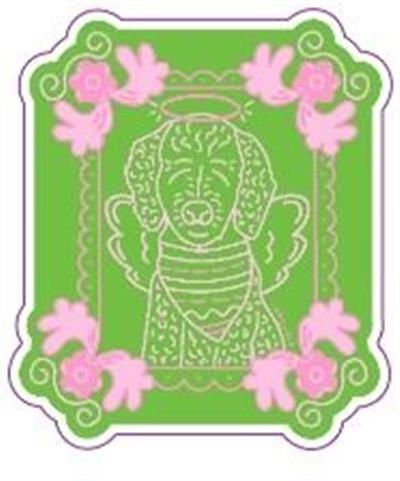 Angel Pup Vinyl Sticker