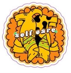Self Care Smoosh B Vinyl Sticker