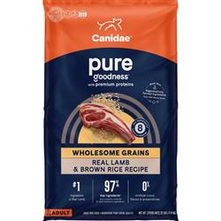 CANIDAE PURE Goodness Grain-Free LID Dry Dog Food Lamb & Sweet Potato 22lb
