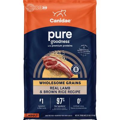 CANIDAE PURE Goodness Grain-Free LID Dry Dog Food Lamb & Sweet Potato 22lb