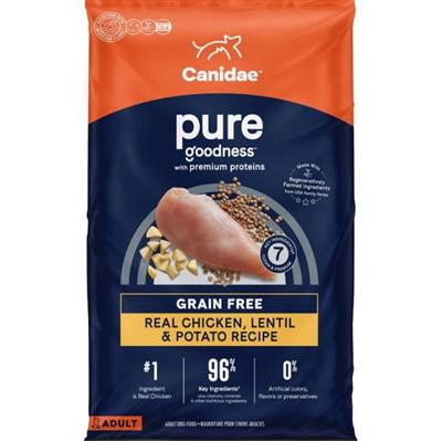 CANIDAE PURE Goodness Grain-Free LID Dry Dog Food Lamb & Sweet Potato 22lb - COPY