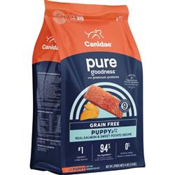 CANIDAE PURE Goodness Grain-Free LID Dry Puppy Food Real Salmon & Sweet Potato 4lb