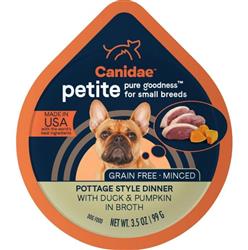 CANIDAE PURE Goodness Petite Small Breed Grain-Free Canned Dog Food Minced w/Duck & Pumpkin 3.5oz