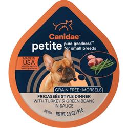 CANIDAE PURE Goodness Petite Small Breed Grain-Free Canned Dog Food Morsels w/Turkey & Green Beans 3.5oz