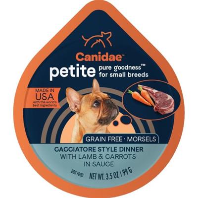 CANIDAE PURE Goodness Petite Small Breed Grain-Free Canned Dog Food Morsels w/Lamb & Carrots 3.5oz