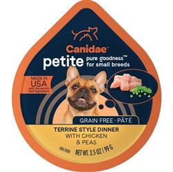 CANIDAE PURE Goodness Petite Small Breed Grain-Free Canned Dog Food Pâté w/Chicken & Peas 3.5oz