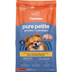 CANIDAE PURE Goodness Grain-Free LID Petite Small Breed Adult Coated Dry Dog Food Chicken 4lb