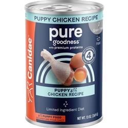 CANIDAE PURE Goodness Grain-Free LID Canned Puppy Food Chicken 13oz