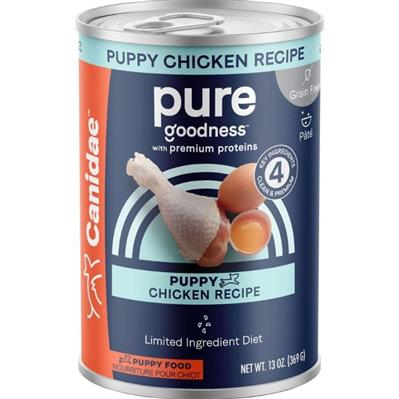CANIDAE PURE Goodness Grain-Free LID Canned Puppy Food Chicken 13oz